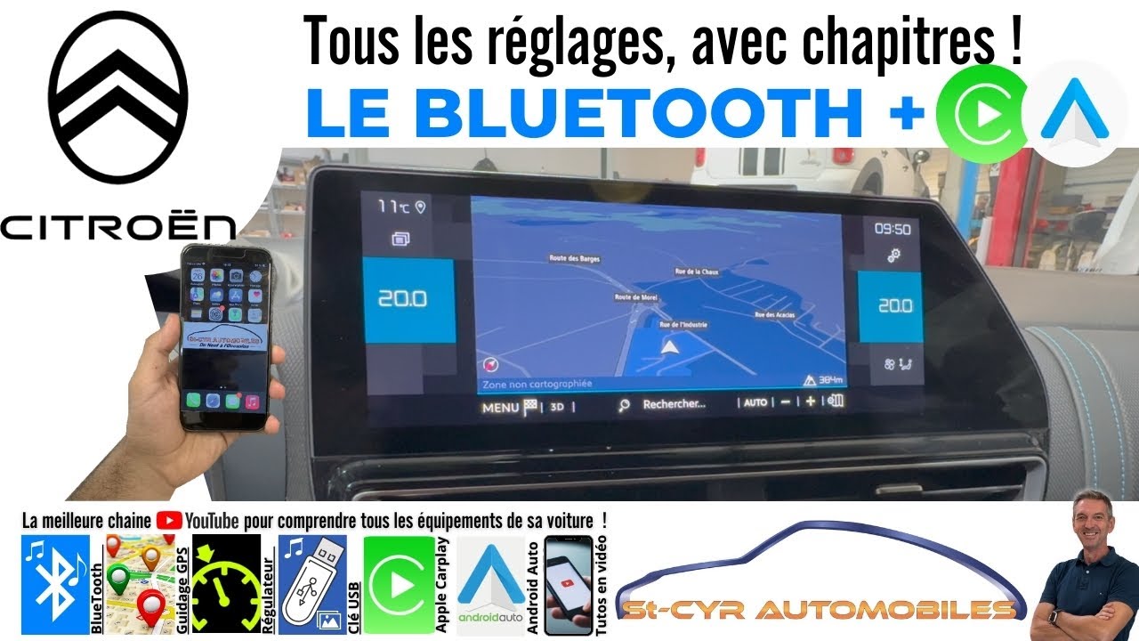 CITROEN C5 aircross, Associer & supprimer téléphone…Guide complet Bluetooth