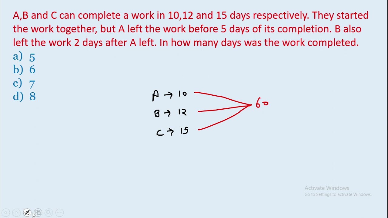 A,B and C can complete a work in 10,12 and 15 days respectively. They started the work || edu214