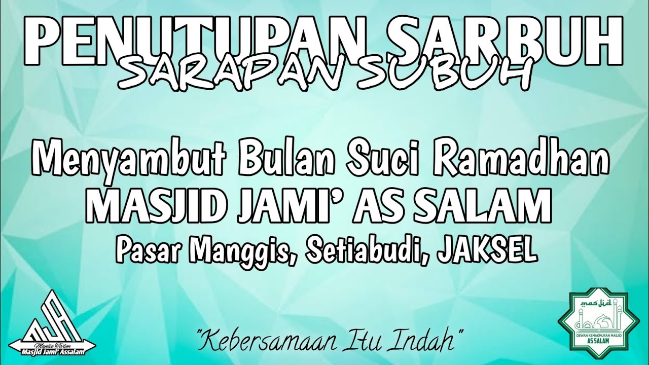 PART 1 - PART 2 || KULINER SUBUH || 17 FEBRUARI 2026 || MASJID JAMI' AS SALAM || BERKAH
