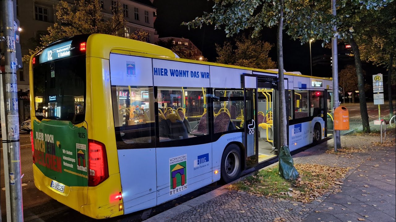 Bus Berlin | Mitfahrt im kompl. U2 SEV von U Ruhleben bis U Theodor-Heuss-Platz West im MB EN18 1025