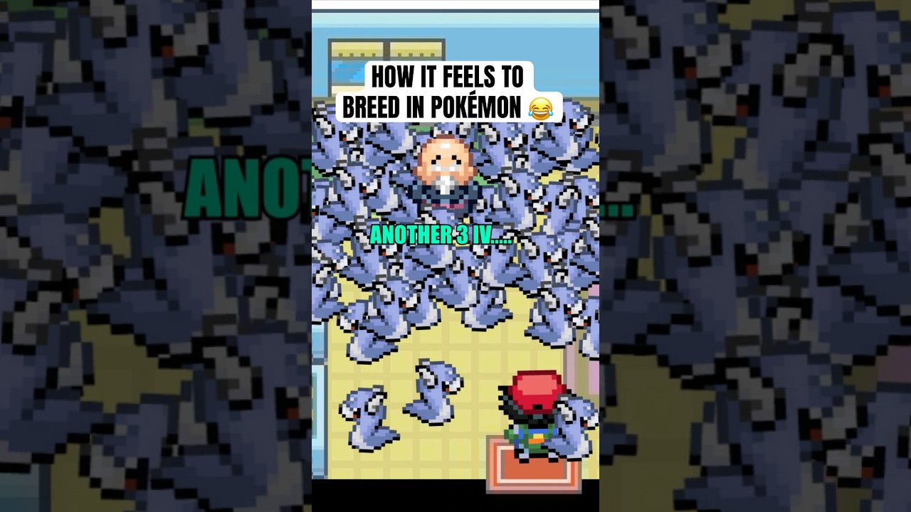 How it feels to breed in Pok&eacute;mon 😂 #pokemon #shorts