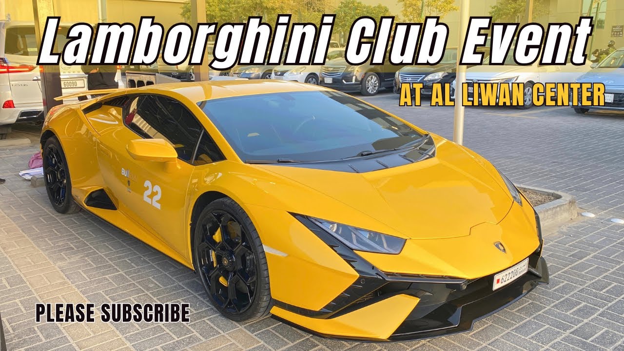 Lamborghini Club Bahrain Event 🇧🇭🔥 All Models on Display at Al Liwan Center Hamala 