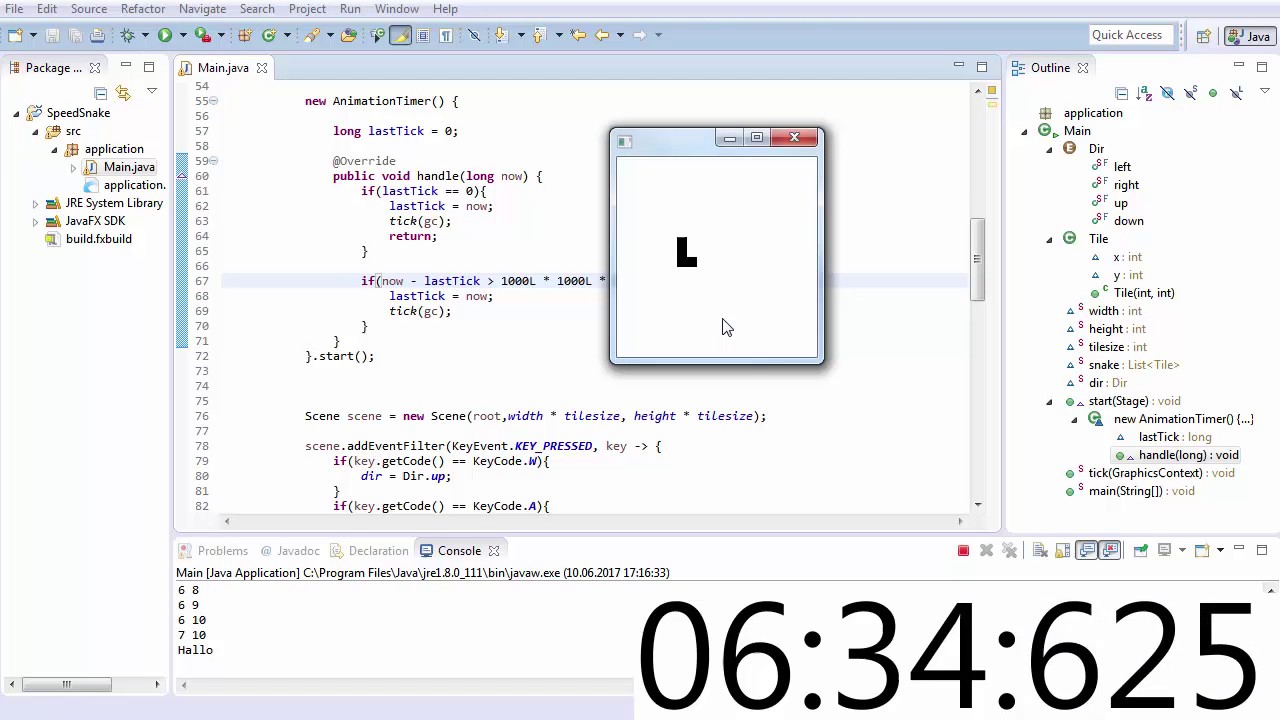 Speed Challenge - Snake programmieren in 18 Minuten