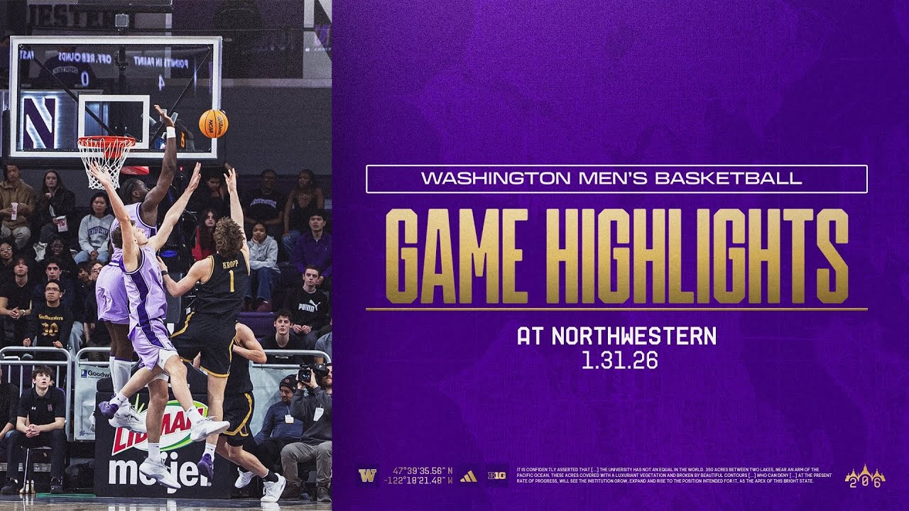 Washington 76, Northwestern 62 | Huskies Highlights