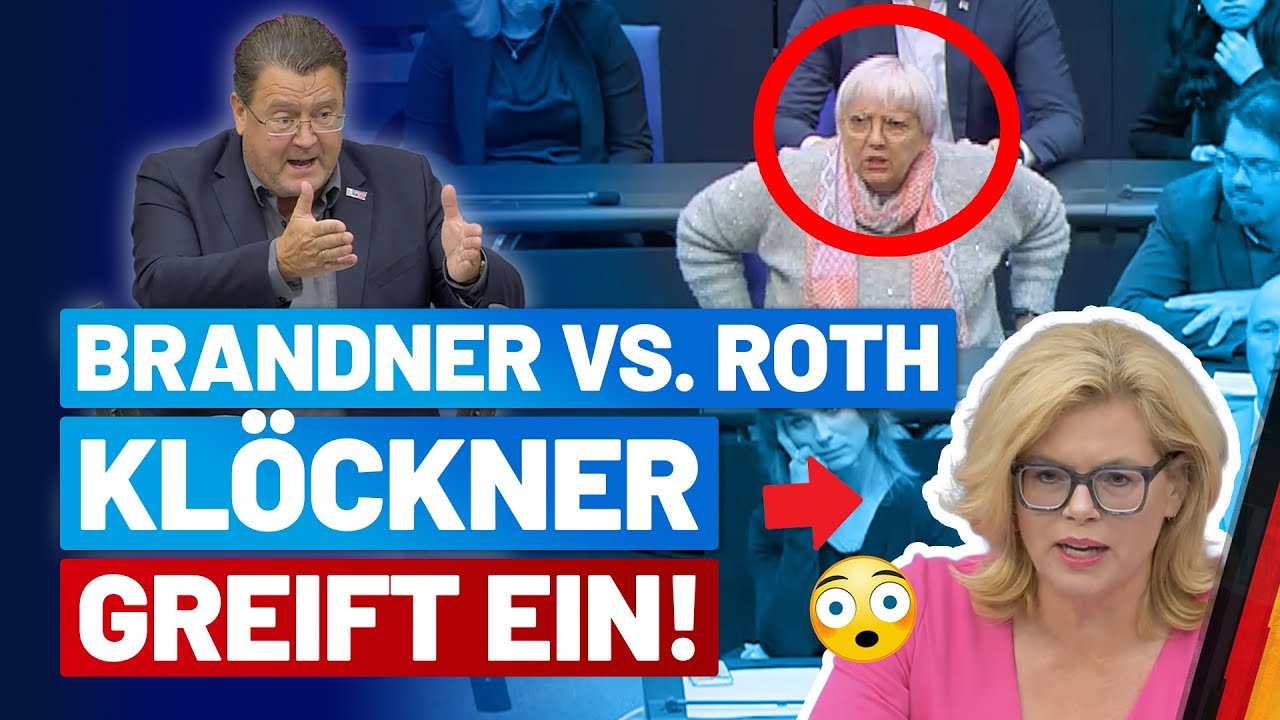Unglaublich: Julia Kl&ouml;ckner will Stephan Brandner das Wort abschneiden! - AfD-Fraktion