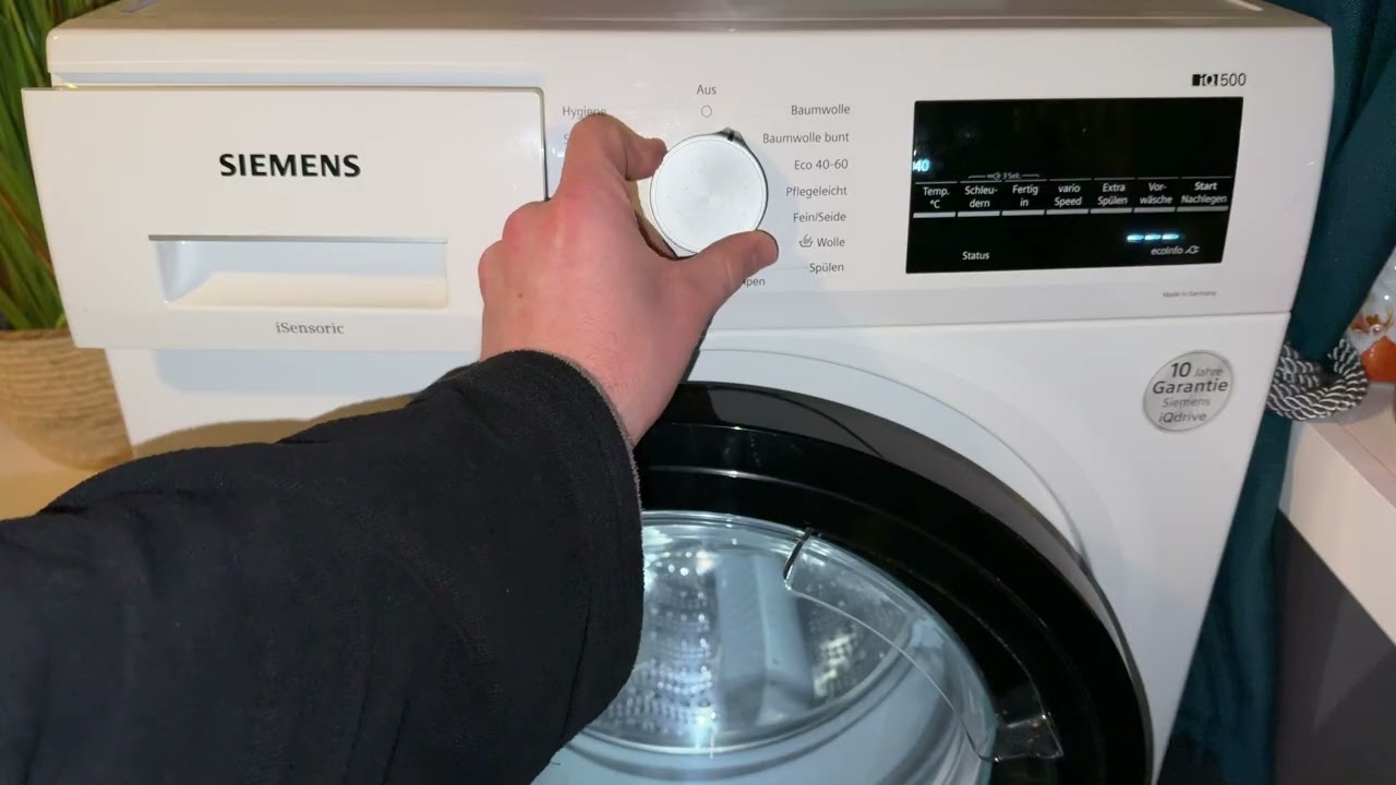 Verbrauchswerte der Siemens WM14G400 iQ500 Waschmaschine (Wasser- & Stromverbrauch) &Uuml;berischt