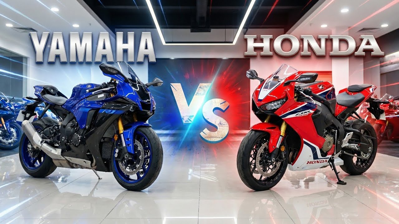 Yamaha R1M vs Honda CBR1000RR-R — 2026 Superbike Battle Begins! #rexauto #yamaha #honda 