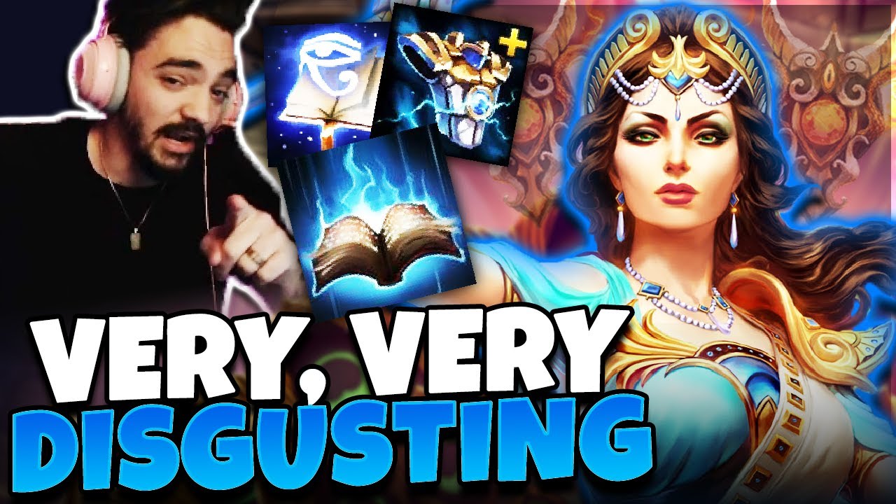 CRINGE SHIELD BUILD ON HERA! I CAN'T DIE! (Basically Immortal) - Grandmasters Ranked Joust - Smite