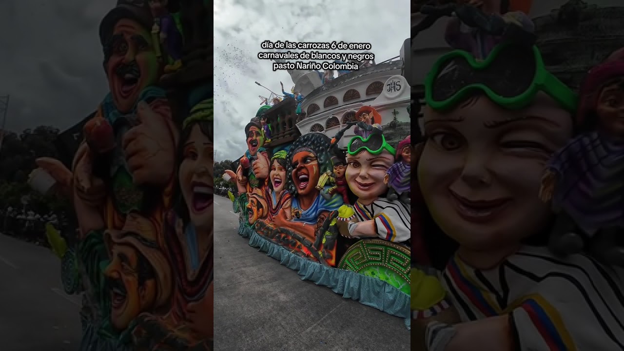 El carnaval del 6 de enero día de las carrozas pasto Nariño colombia 