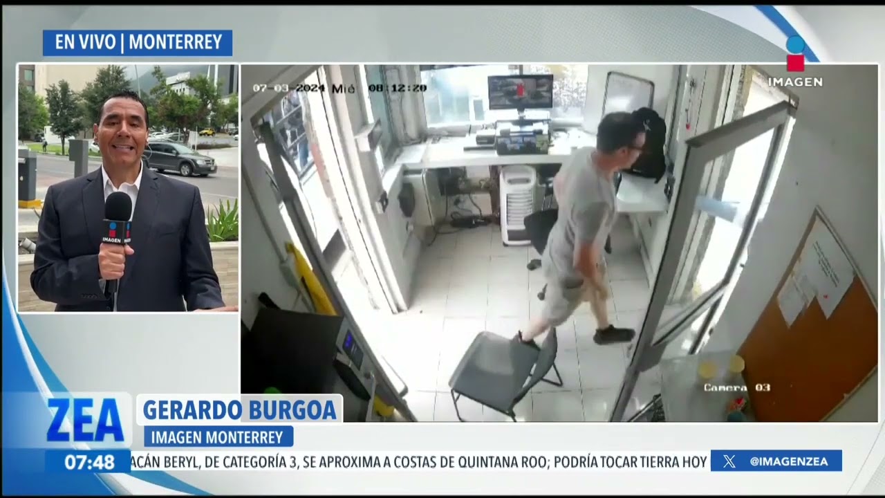 Hombre agrede a dos guardias de seguridad en San Pedro Garza García, Nuevo León | Francisco Zea