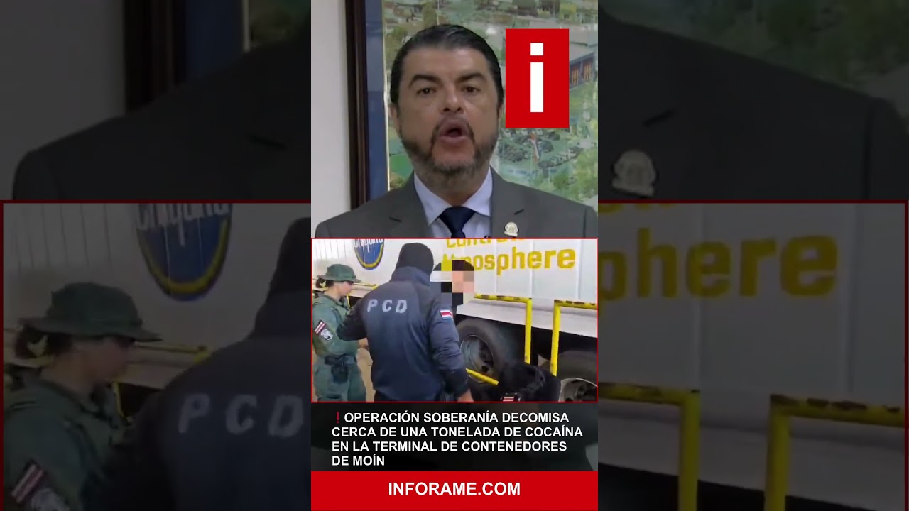 Operativo permitió la detención de dos personas, un conductor  y un oficial de la Fuerza Pública.