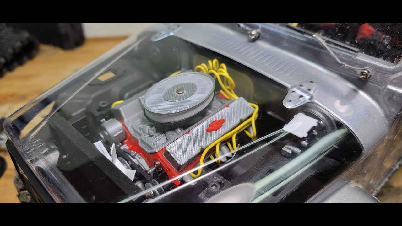 Сборка моторного отсека VS410 Vanquish Phoenix Old School V8 от Cults3D - ссылка в описании.