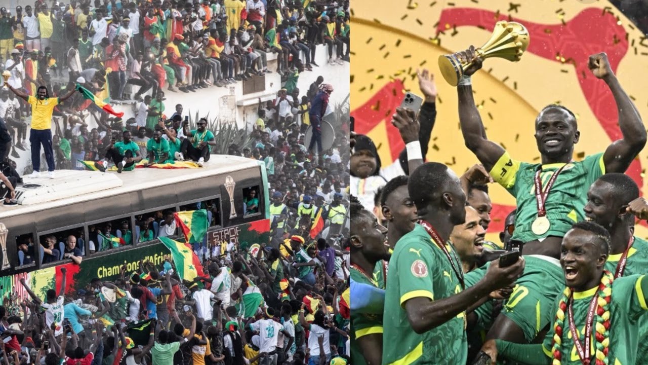 En Direct! Arrivée des lions à aeroport international Blaise Diagne