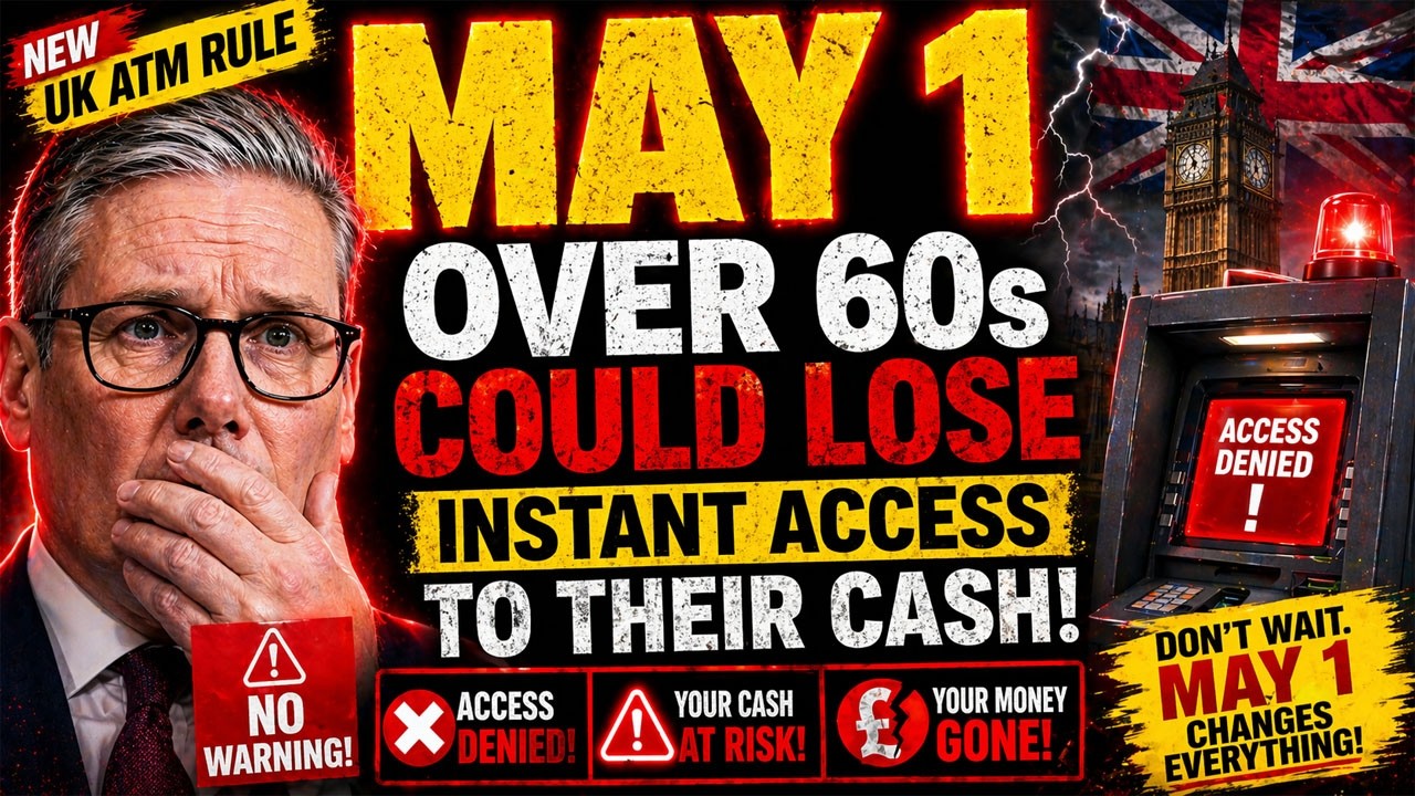 🚨 UK ATM Rule Shock May 1 | Over 60s Face Instant Cash Access Block | New Banking Alert 2026