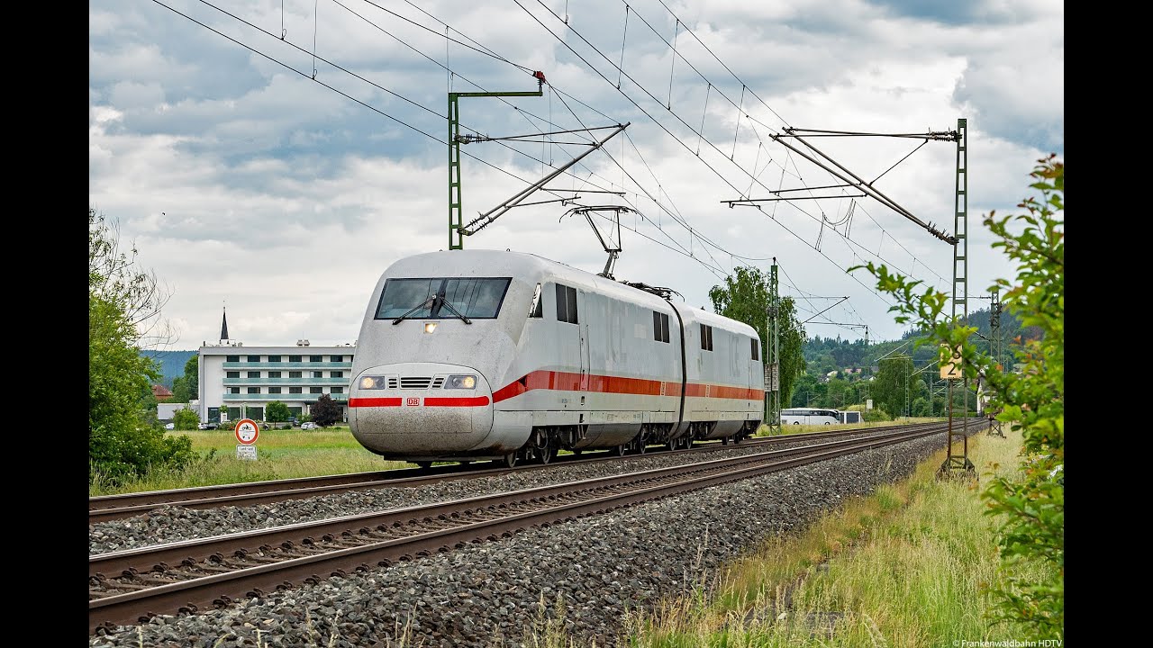 ICE Triebkopf, VTG Retrack Vectron, SETG Hackschnitzel, Mess IC, EBS 156 uvm auf der Frankenwaldbahn