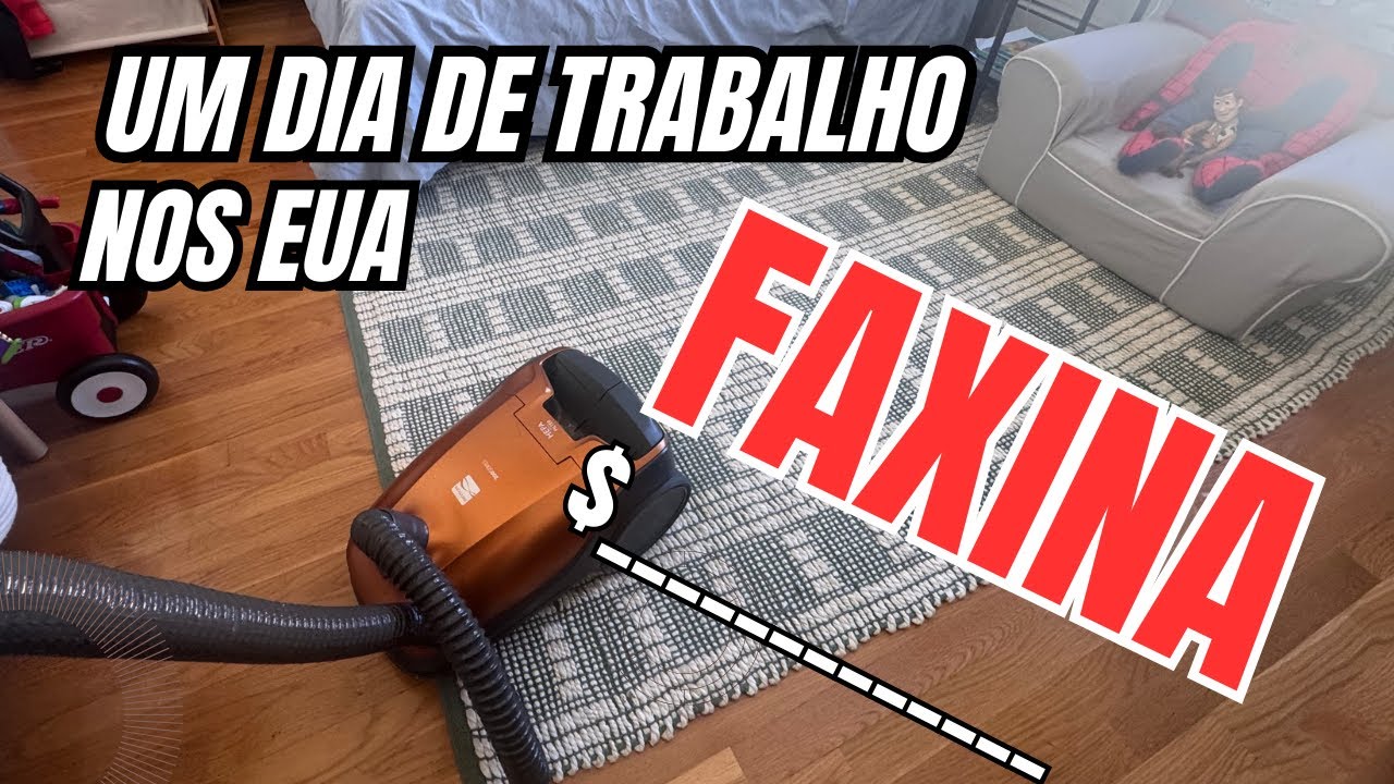 Um dia de trabalho nos EUA! Quanto eu ganho limpando casas!😍🙌