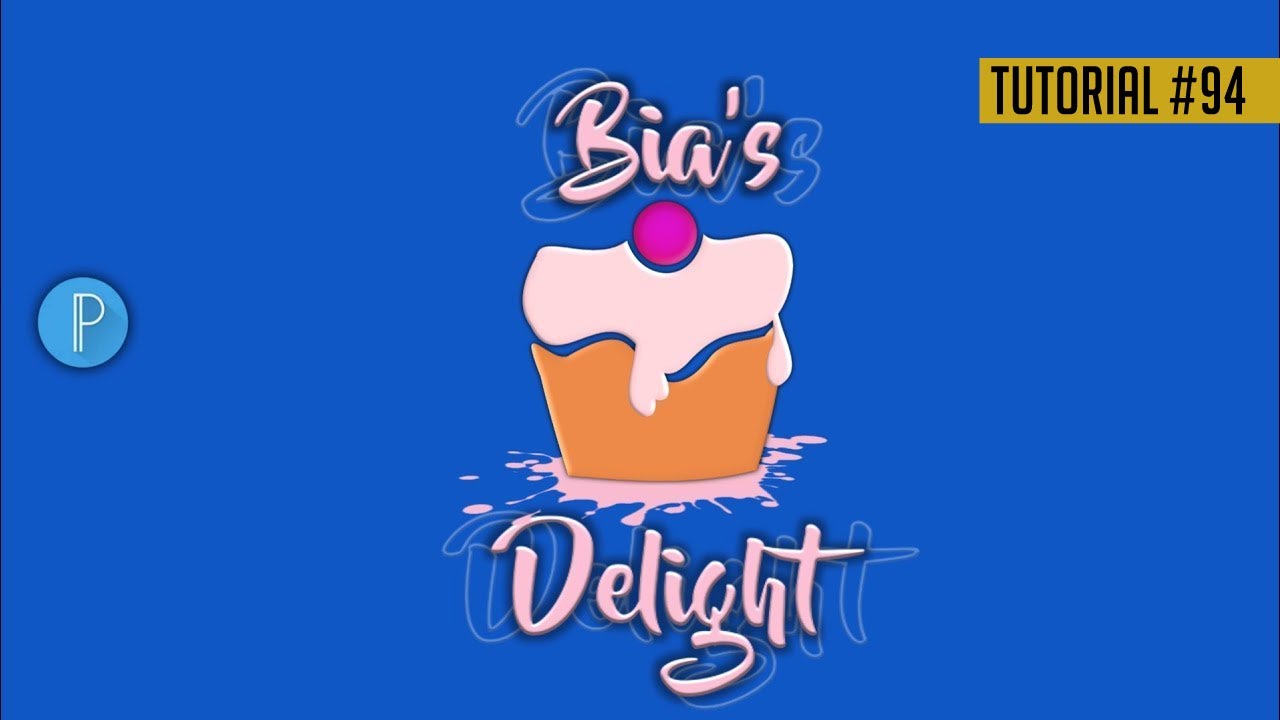 Bia's Delight | Food Logo Design In Pixellab 2021