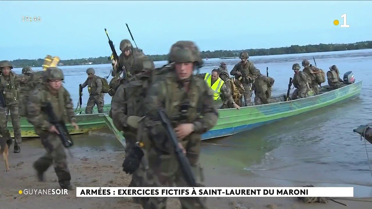 Armées : exercices fictifs à Saint-Laurent du Maroni