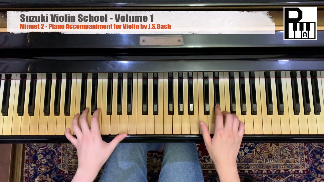 Minuet 2 - Piano Accompaniment for Violin by J.S.Bach