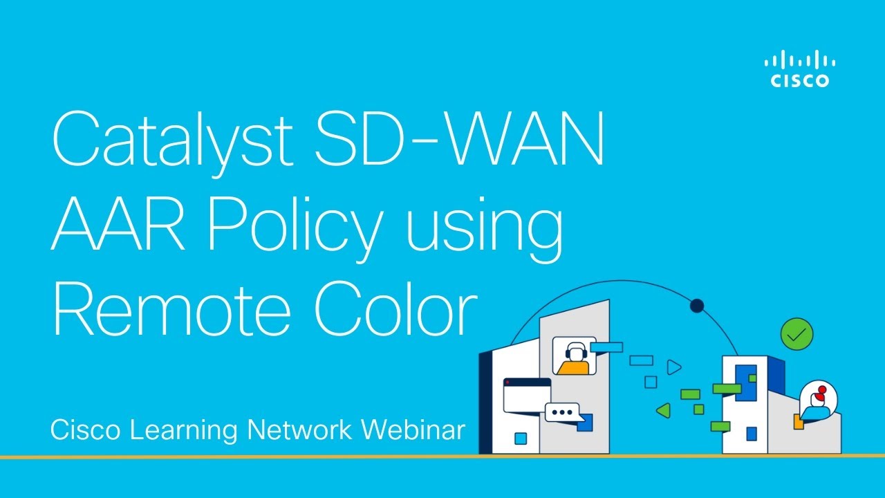 Catalyst SD-WAN AAR Policy using Remote Color