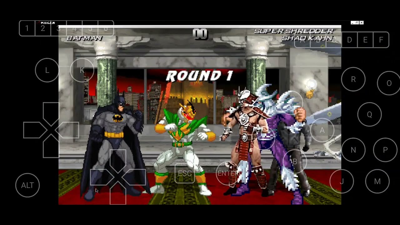 Batman vs 4 Nasty Villains in Mortal Kombat.
