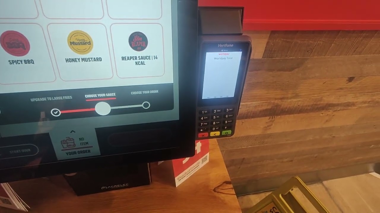 Acrelec K22 Self Ordering Kiosk @ Slim Chickens - Ealing - Greater London