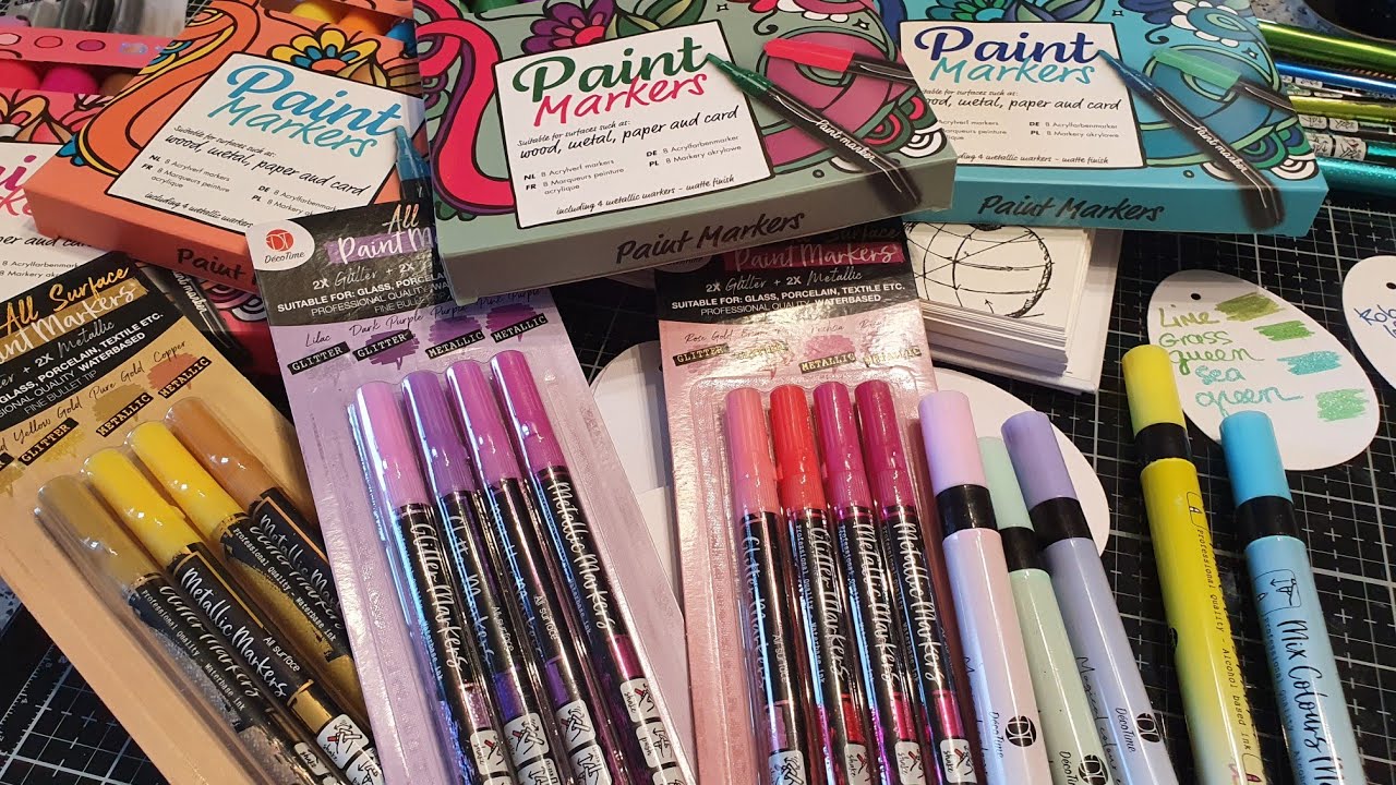 TEST FEUTRES PAINT MARKERS MÉTALLISÉS DE CHEZ ACTION