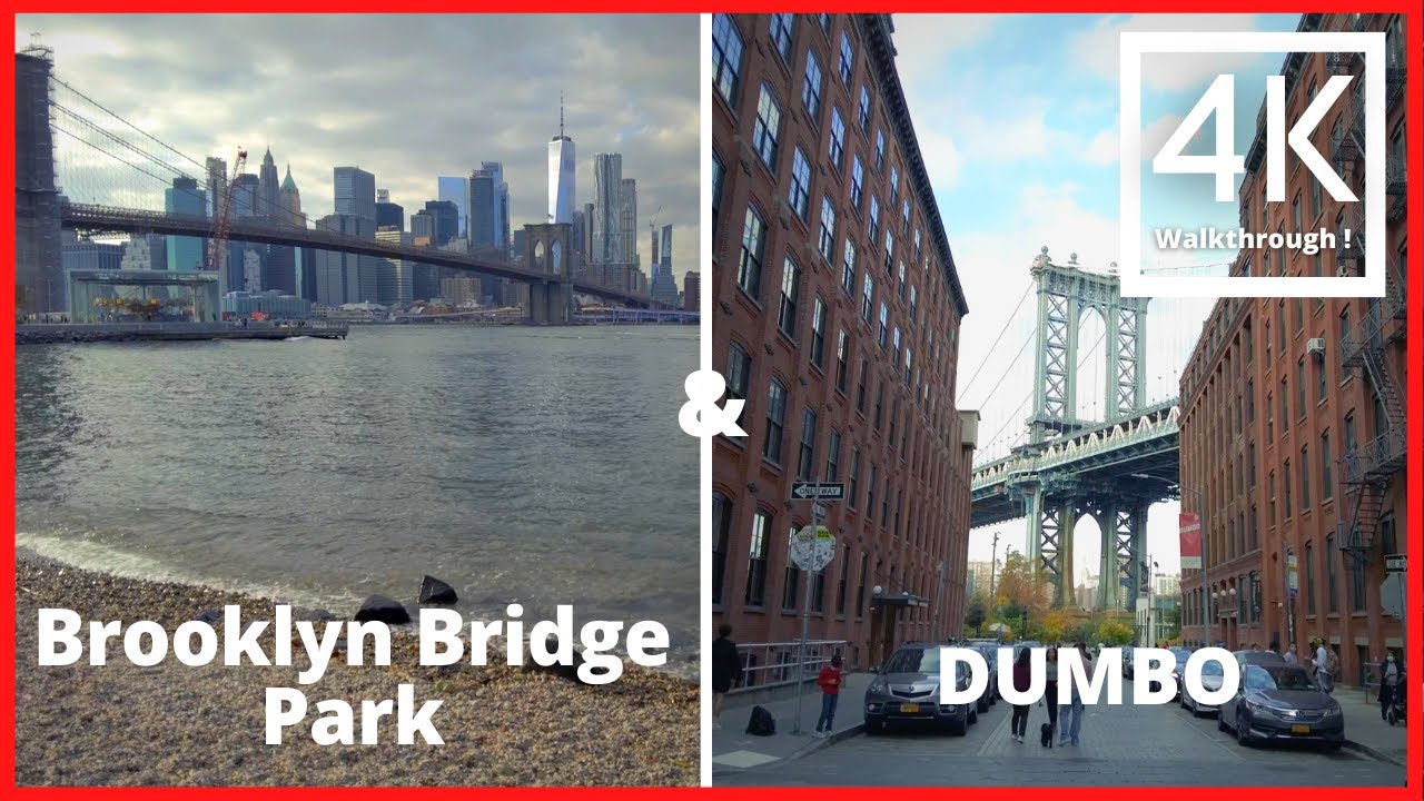 4k - Brooklyn Bridge Park Pier 1 & Dumbo - Afternoon Walk !