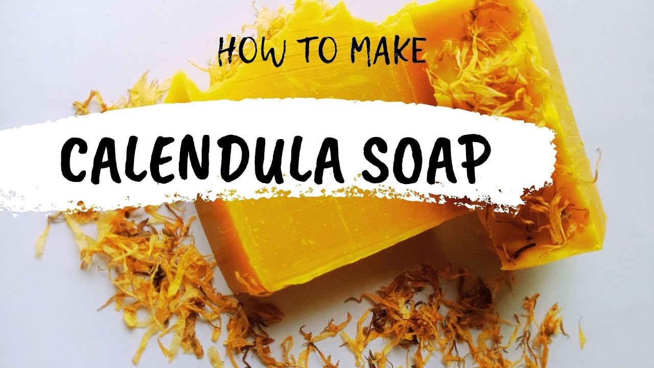 Soap Making Tutorial for Beginners - Full Demonstration & Cold Process Soap Beginner -Calendula Soap