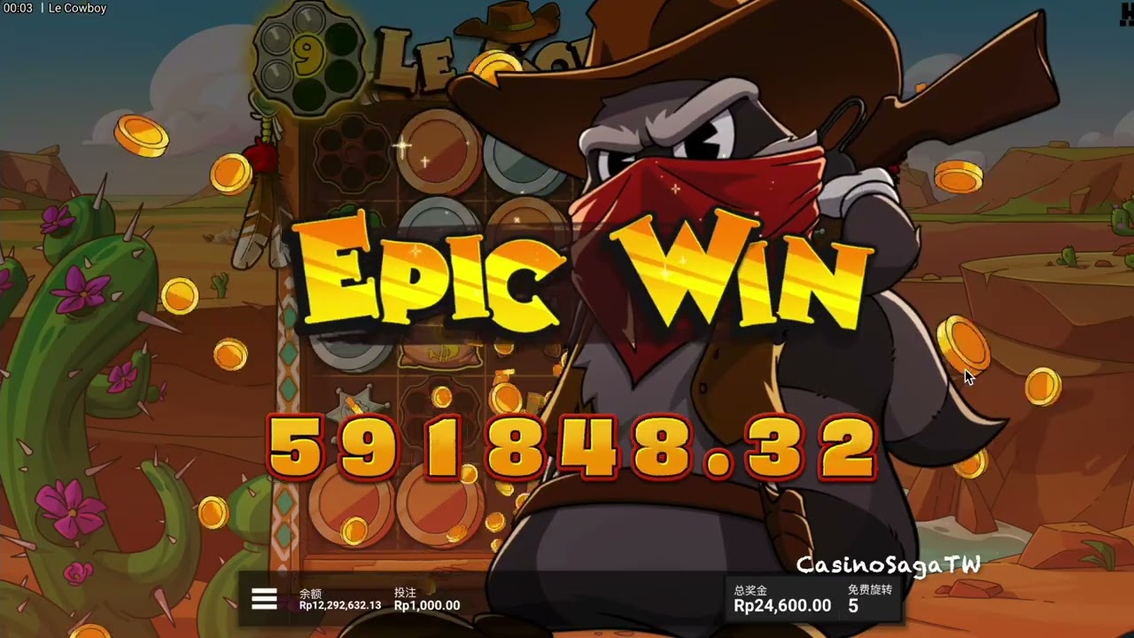 Le Cowboy (Hacksaw Gaming) &ndash; Wild West Revolver Reveals & 25,000&times; Max Win! 🤠🔫