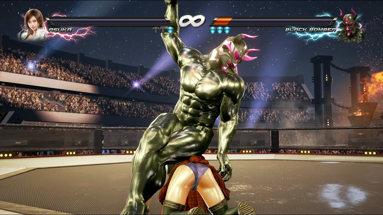 鉄拳7 飛鳥 VS 改造リョナレスラー ⑤ Tekken 7 Asuka ryona