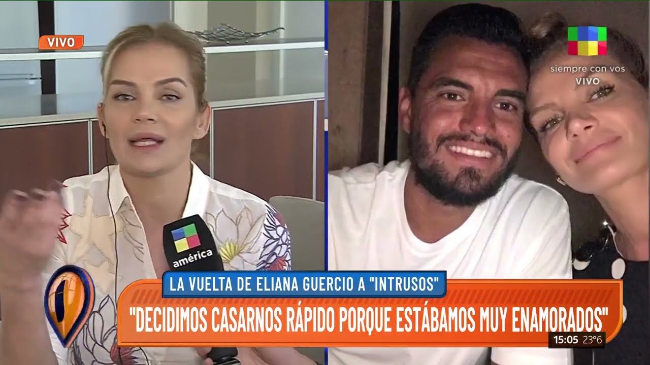 Eliana Guercio cont&oacute; la historia de amor con Sergio 