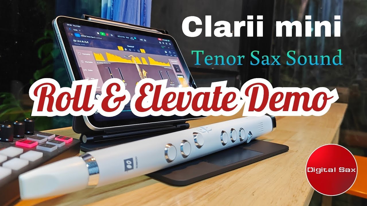 Robkoo Clarii mini - Tenor Sax Sound - Roll and Elevation Demo | Digital Sax