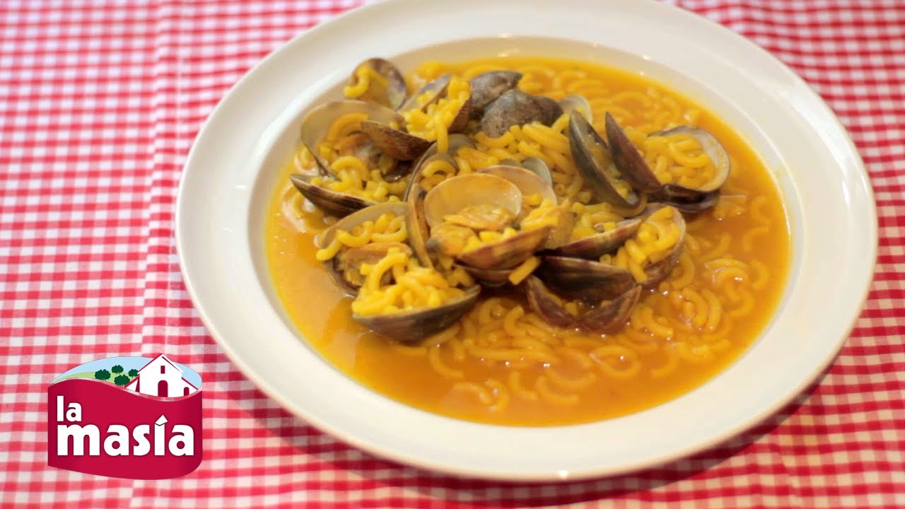 Receta de fideos con almejas
