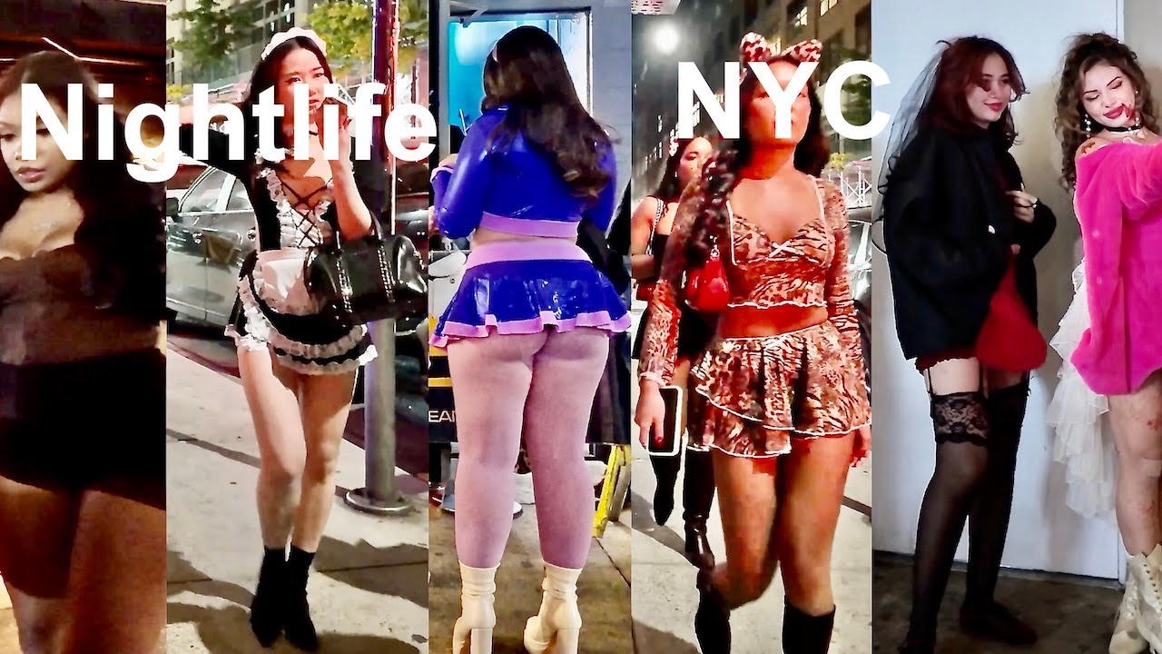 Single Ladies Night Out In Chelsea NYC  Nightlife District Manhattan Street Scenes 4K