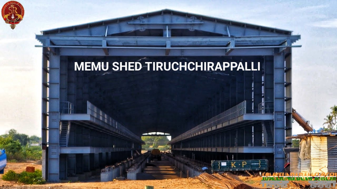 TRICHY MEMU SHED CONSTRUCTION UPDATE | MAINLINE ELECTRICAL MULTIPLE UNIT | திருச்சி மெமு பணிமனை 
