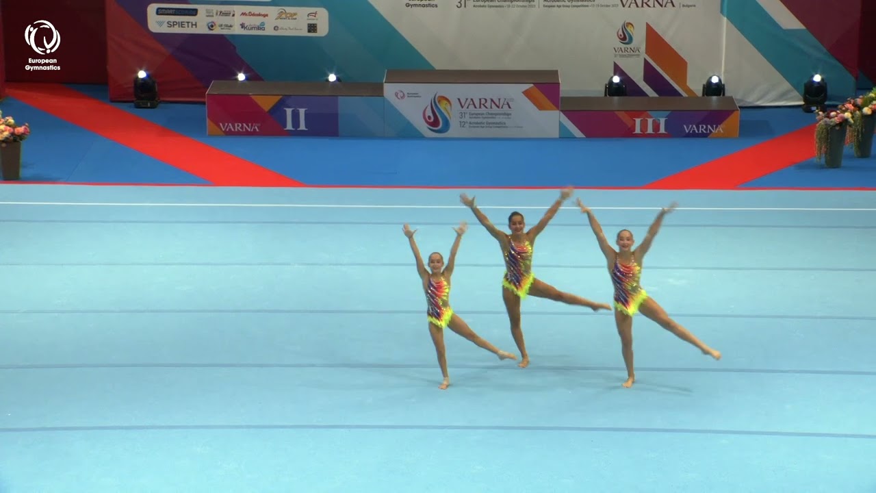 Mila Rose and Leeloo Gambier-Favreau & Julie Tingaud (FRA) - 2023 ACRO EAGC silver, 11 - 16