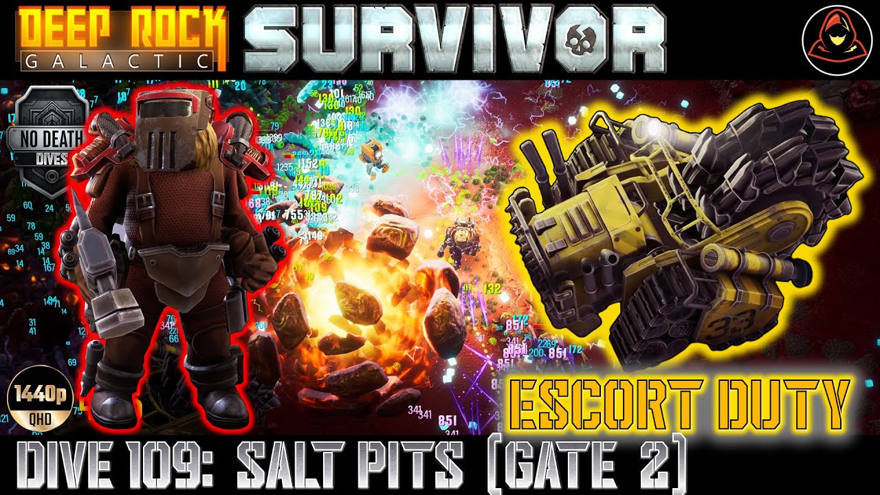 Deep Rock Galactic: Survivor | Dive 109: Escort Duty - Gate 2 - Salt Pits (Haz 5)