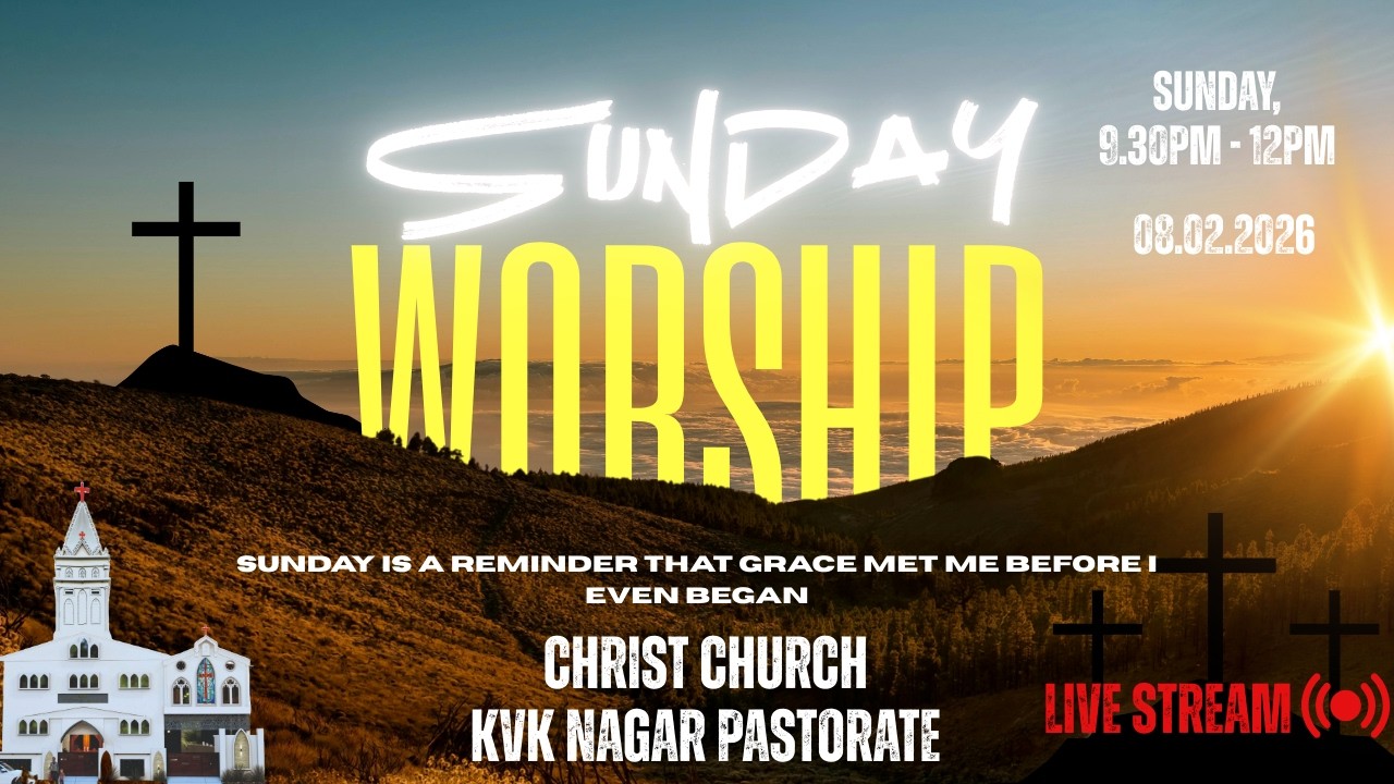 Sunday  Service | 08 February 2026 | Second Service | Christ Church | KVK Nagar Pastorate