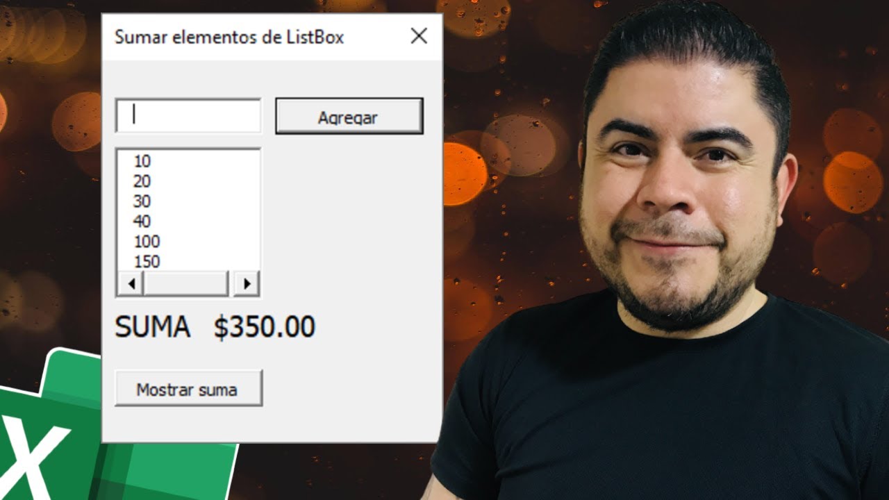 ✌ 2 maneras de sumar números de un ListBox en Excel [VBA]