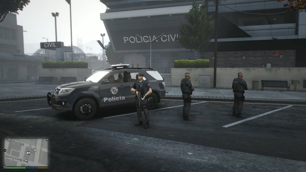 GTA SÃO PAULO-BAEP NO PATRULHAMENTO, PERSEGUIÇÃO EM UM DIA DE NEVOEIRO.