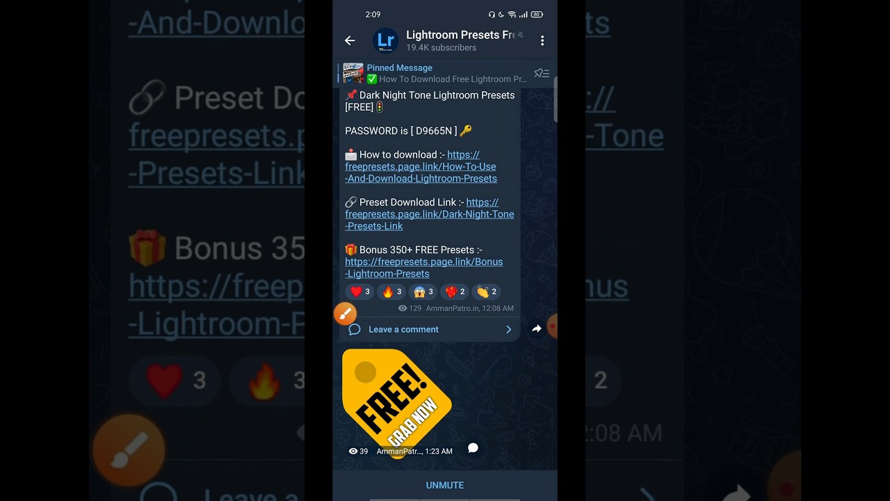Получите бесплатные пресеты Lightroom в Telegram | Бесплатные пресеты Lightroom | Telegram | Extr...