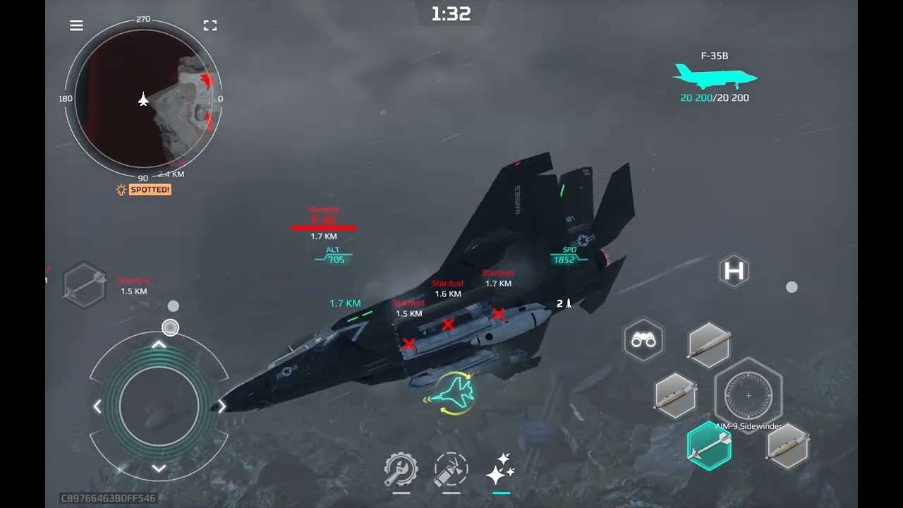 F-35 strike just play this game you will love this game#warship #modernwarships #mwttankbattlegame 