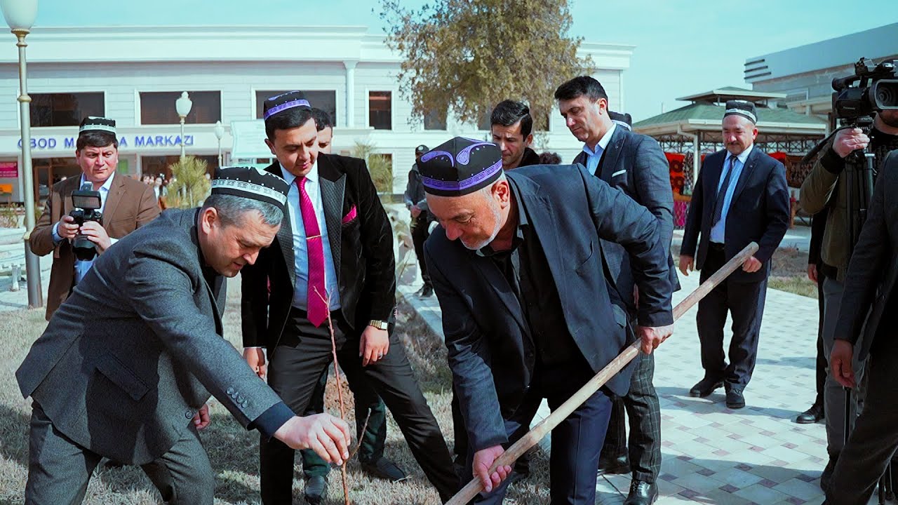BARON QAMASHI QISHLOG`IDA DARAXT EKDI. ISOQ TURAYEV QAMASHI QISHLOG`IDA YOSHLAR BILAN UCHRASHUV