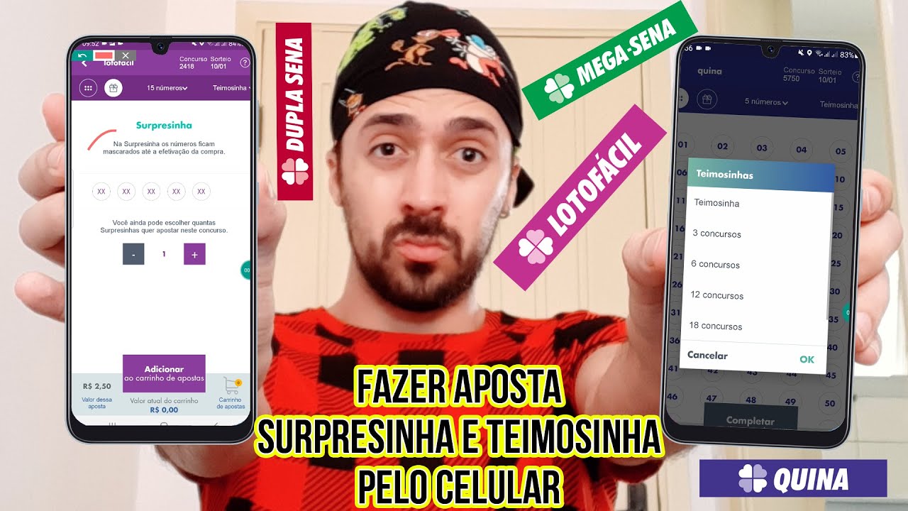 COMO FAZER APOSTA SURPRESINHA E TEIMOSINHA DA LOTERIA EM CASA PELO CELULAR ( JOGO ONLINE )