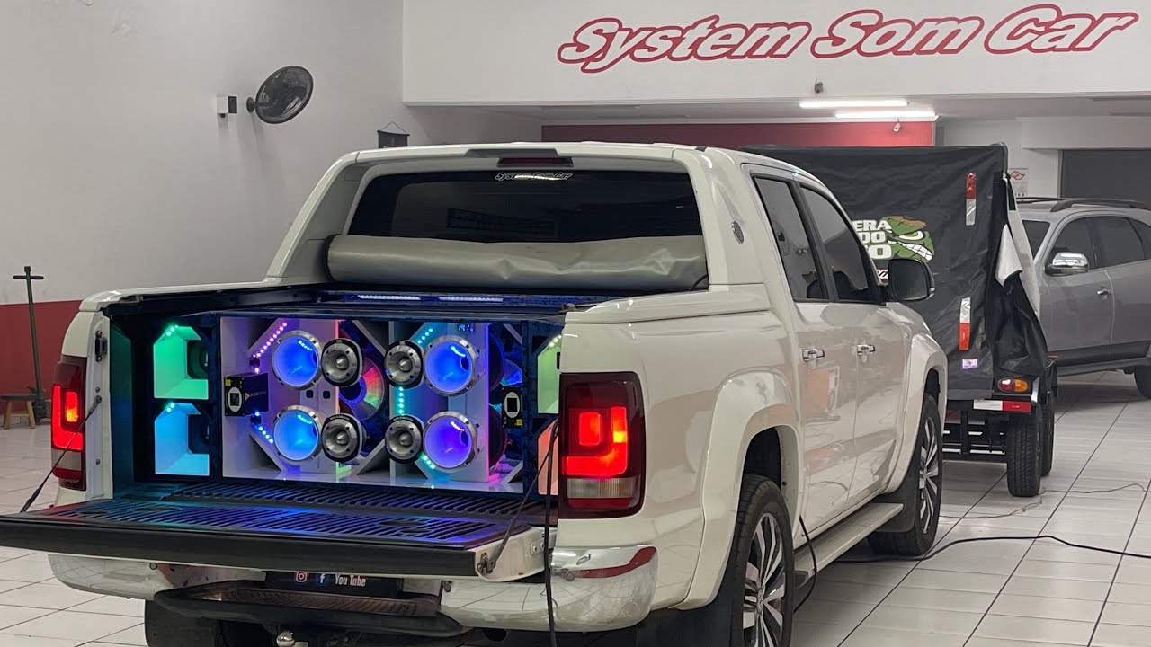Projeto VW AMAROK V6 🔊💥 com Iluminação a Laser e Máquina de Fumaça  |  System Som Car OFICIAL 🥇