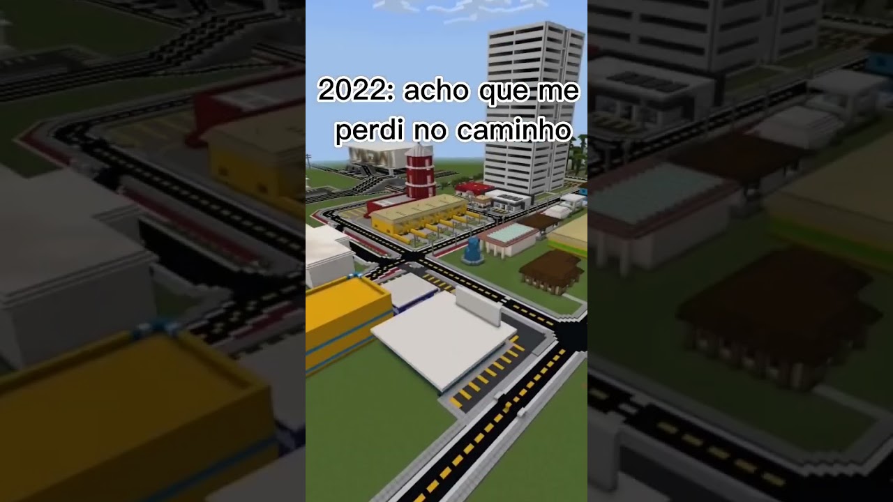 finalmente fiz uma cidade no Minecraft