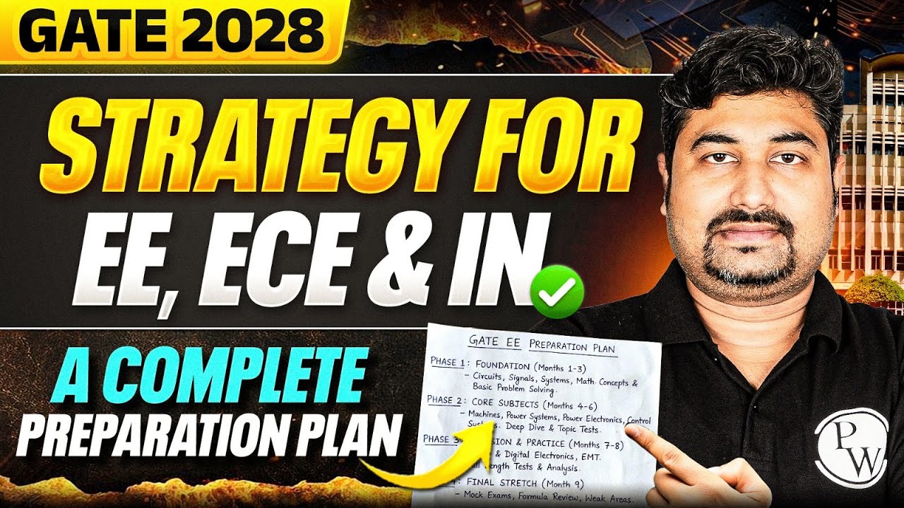 GATE 2028 EE, ECE, IN | How to Start from Zero | Complete Preparation Roadmap