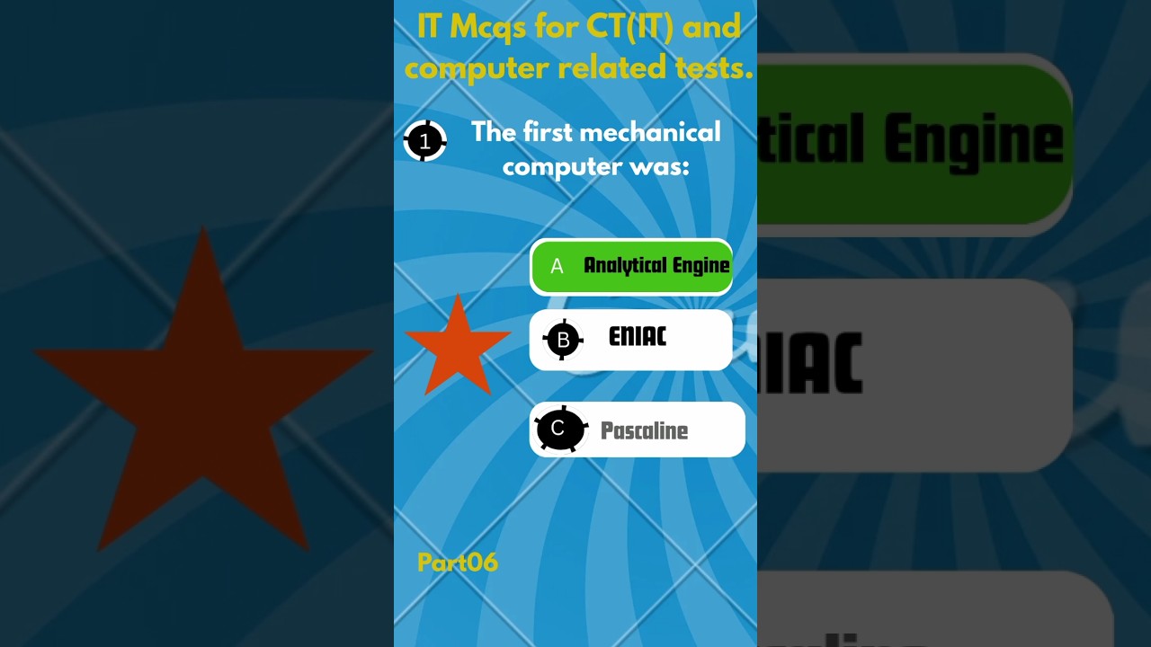 Part06.ComputerScience MCQ | ETEA CT(IT) Test Preparation. #computer #msoffice #test #quiz #etea #ct