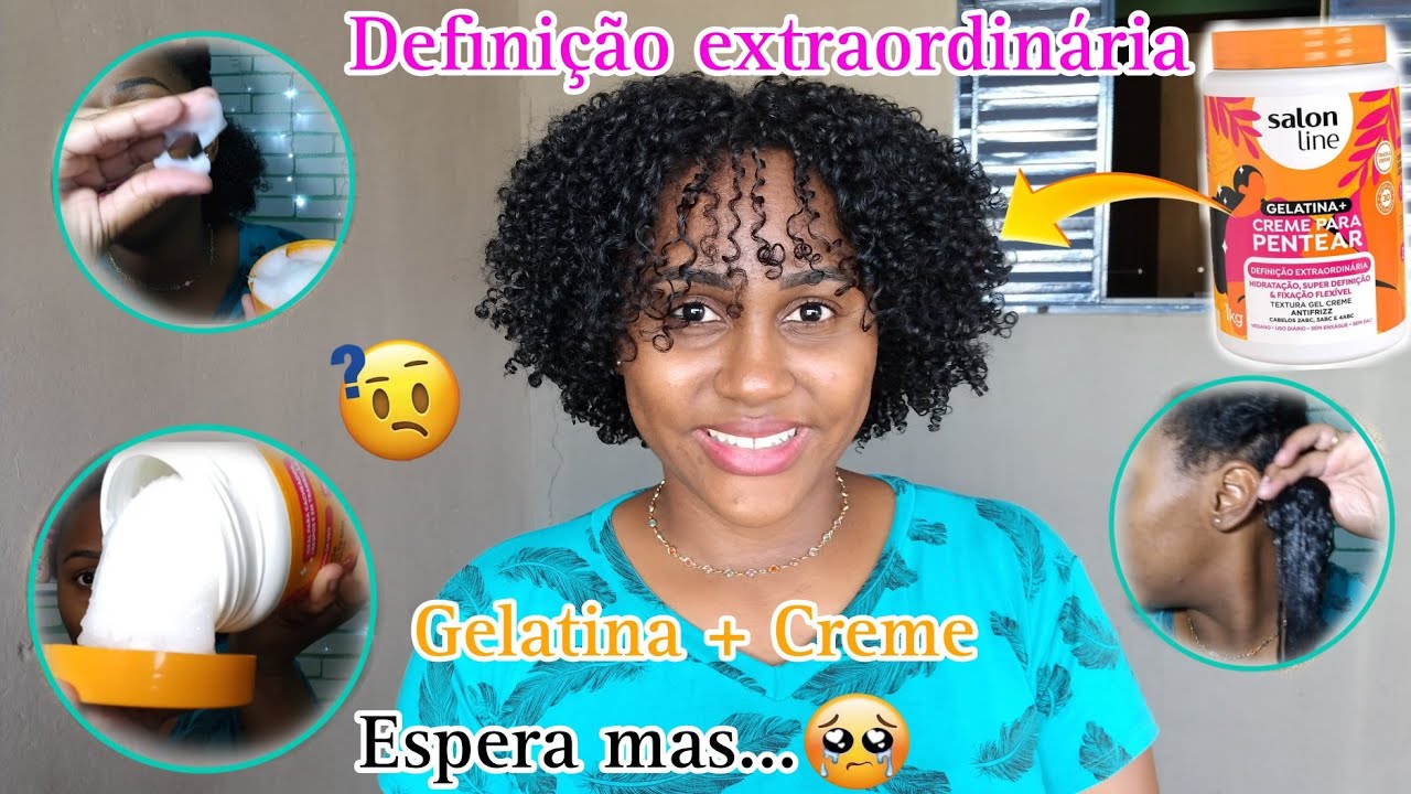 Testei o lançamento definição extraordinária da Salon line| Gelatina + creme ✨